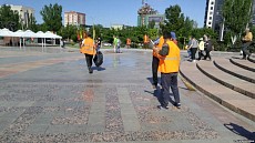 После празднования Дня победы в Бишкеке вывезено 10 тонн мусора