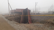 В Андижане пустые вагоны сошли с железнодорожного пути