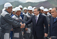 Мирзиеев ознакомился с ходом модернизации Тупалангской ГЭС в Сурхандарьинской области