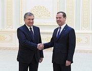 Шавкат Мирзиеев и Дмитрий Медведев провели переговоры в Ташкенте
