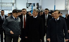 Атамбаев и Мирзиеев посетили предприятие «Man Auto-Uzbekistan» в Самарканде